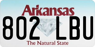 AR license plate 802LBU