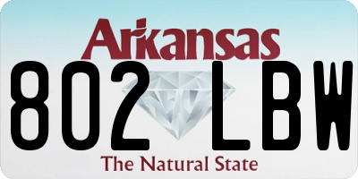 AR license plate 802LBW