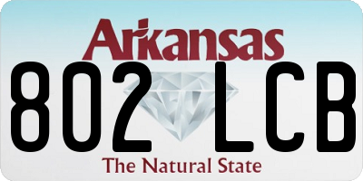 AR license plate 802LCB