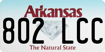 AR license plate 802LCC