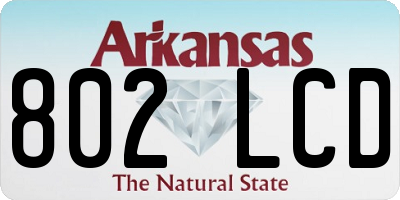 AR license plate 802LCD