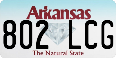 AR license plate 802LCG