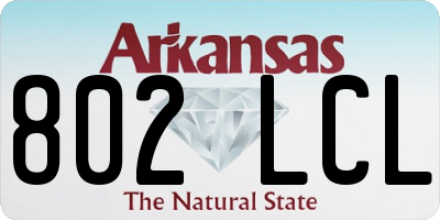 AR license plate 802LCL