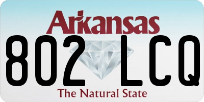 AR license plate 802LCQ