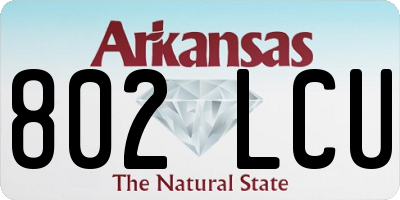 AR license plate 802LCU