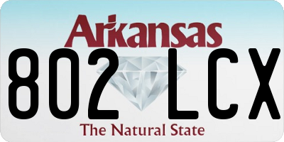 AR license plate 802LCX
