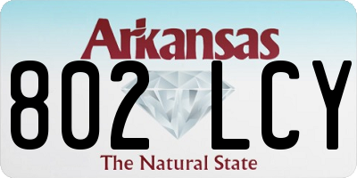 AR license plate 802LCY