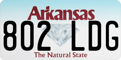 AR license plate 802LDG