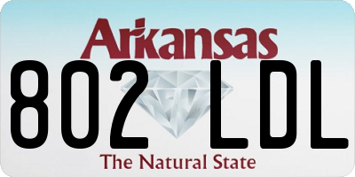 AR license plate 802LDL