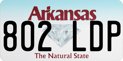 AR license plate 802LDP