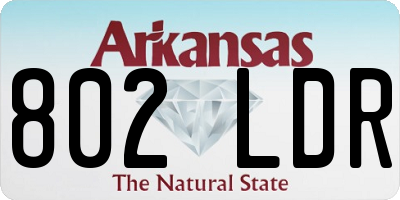 AR license plate 802LDR