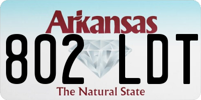 AR license plate 802LDT