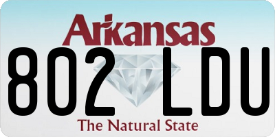 AR license plate 802LDU