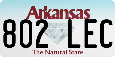 AR license plate 802LEC