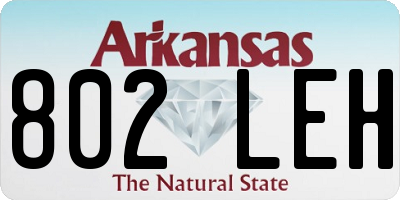 AR license plate 802LEH