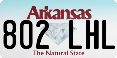 AR license plate 802LHL