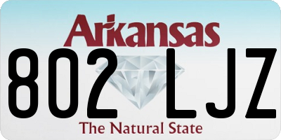 AR license plate 802LJZ