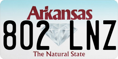 AR license plate 802LNZ