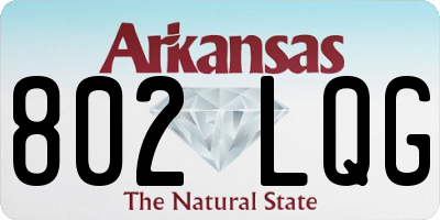 AR license plate 802LQG