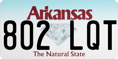 AR license plate 802LQT