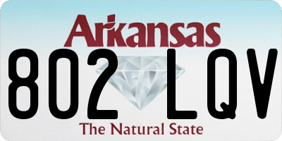 AR license plate 802LQV