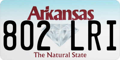 AR license plate 802LRI