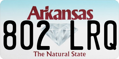 AR license plate 802LRQ