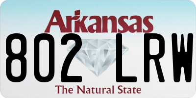 AR license plate 802LRW