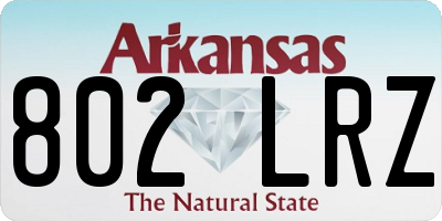 AR license plate 802LRZ