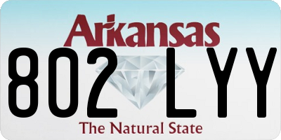AR license plate 802LYY
