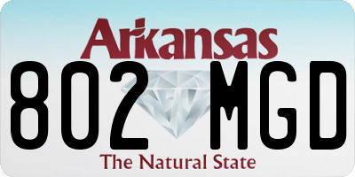 AR license plate 802MGD