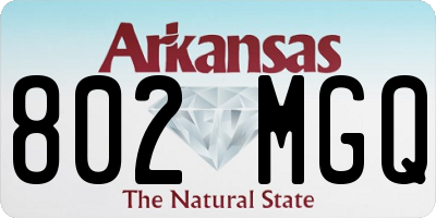 AR license plate 802MGQ