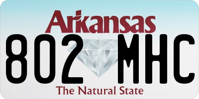 AR license plate 802MHC