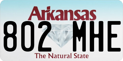 AR license plate 802MHE