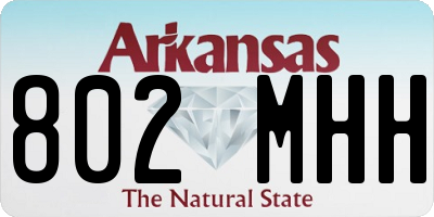 AR license plate 802MHH