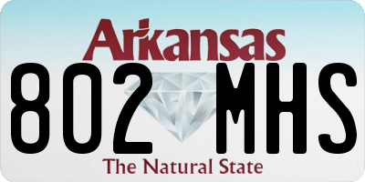 AR license plate 802MHS