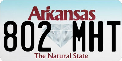 AR license plate 802MHT