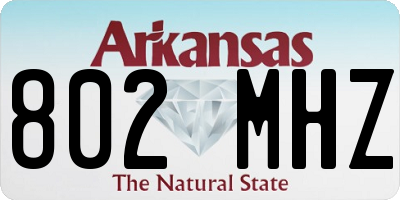 AR license plate 802MHZ