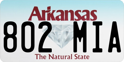 AR license plate 802MIA