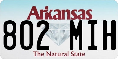 AR license plate 802MIH