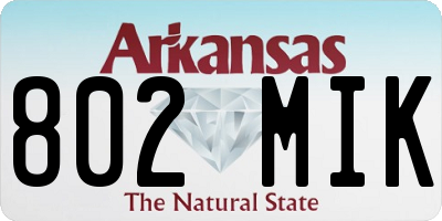 AR license plate 802MIK