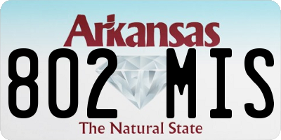 AR license plate 802MIS