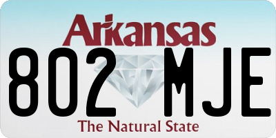 AR license plate 802MJE