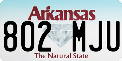 AR license plate 802MJU