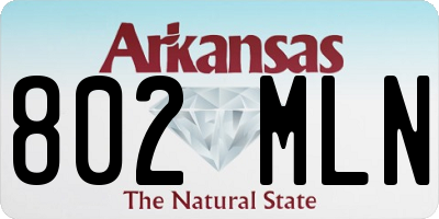 AR license plate 802MLN