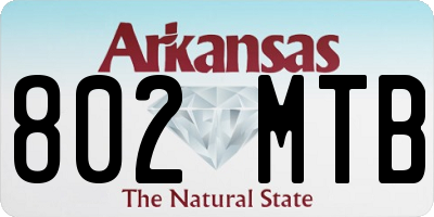 AR license plate 802MTB