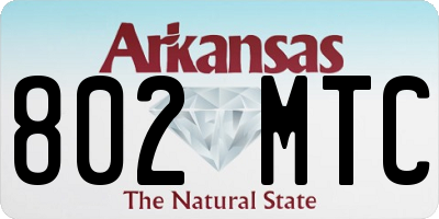 AR license plate 802MTC