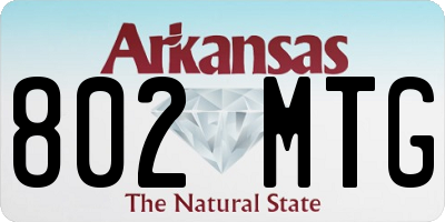 AR license plate 802MTG