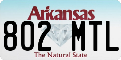 AR license plate 802MTL