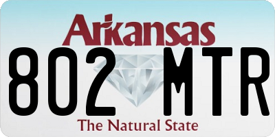 AR license plate 802MTR